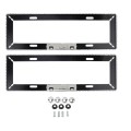 2 PCS Stainless Steel License Plate Frame Simple and Beautiful Car License Plate Frame Holder Univer