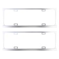 2 PCS Car License Plate Frames Car Styling License Plate Frame Magnesium Alloy Universal License Pla