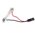 2 PCS Colorful 41MM T10 + Bicuspid Port Remote Control Car Dome Lamp LED Reading Light with 15 LED L