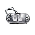 10 PCS Car Truck Trailer Piranha LED Side Marker Indicator Lights Bulb Lamp(White Light)