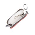 Universal Leather Crocodile Texture Waist Hanging Zipper Wallets Key Holder Bag (No Include Key)(Whi