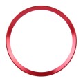 Car Aluminum Steering Wheel Decoration Ring For Audi(Red)