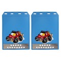 2 PCS WS-003 Premium Heavy Duty Molded Splash Mud Flaps Auto Front and Rear Guards, Small Size, Rand