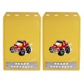 Premium Heavy Duty Molded Splash Front and Rear Mud Flaps Guards, Medium Size, Random Pattern Delive