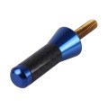 Carbon Fiber Aluminum Short Antenna Polished Universal Screws Base(Small Size)(Blue)