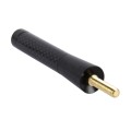 Carbon Fiber Aluminum Short Antenna Polished Universal Screws Base(Medium Size) (Black)