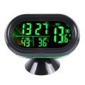 VST-7009V 4 In 1 Digital Car Thermometer Voltage Meter Luminous Clock Tester Detector LCD Monitor Ba