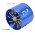 Car Stainless Universal Supercharger F1-Z Single Side Turbine Air Intake Fuel Saver Turbo Turboing C