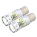 2 PCS 1156 60W 1200 LM 6000K Car Auto Brake Lights Turn Light Backup Light with 12 CREE XB-D Lamps,