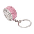 Portable Car Diamond Key Chain Key Rings(Pink)