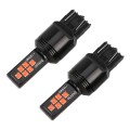 2 PCS 7443 DC9-16V / 3.5W Car Auto Brake Lights 12LEDs SMD-ZH3030 Lamps, with Constant Current(Red L
