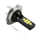 2 PCS H7 DC9-16V / 3.5W / 6000K / 320LM Car Auto Fog Light 12LEDs SMD-ZH3030 Lamps, with Constant Cu