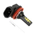 2 PCS H11 DC9-16V / 3.5W / 6000K / 320LM Car Auto Fog Light 12LEDs SMD-ZH3030 Lamps, with Constant C