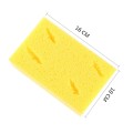 Car Care Wear-resistant Brown Soft Sponge Car Wash Cleaning Pad(Yellow)