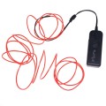 YouOKLight Neon EL Cold Round Flexible Strip Light with 3V Battery Box for Dance Party Car Decoratio