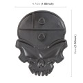 Skull Shape Car Metal Body Decorative Sticker(Black)