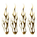 Flame Pattern Car Stickers(Gold)