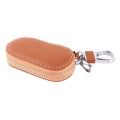 Universal Leather Crocodile Texture Waist Hanging Zipper Wallets Key Holder Bag (No Include Key)(Bro