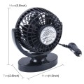 HUXIN HX-T305 3W 360 Degree Adjustable Rotation Low Noise Mini Electric Car Fan, DC 12V