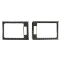 2 PCS Car Dashboard  Right and Left Air Outlet Frame Carbon Fiber Decorative Sticker for Mercedes-Be