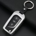 A Style Car Buckle Key Shell Zinc Alloy Car Chain Shell Car Key Shell Case Key Ring for Toyota, Rand
