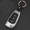 C Style Car Buckle Key Shell Zinc Alloy Car Chain Shell Car Key Shell Case Key Ring for Ford, Random