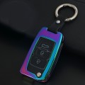 A Style Car Buckle Key Shell Zinc Alloy Car Key Shell Case Key Ring for Geely, Random Color Delivery