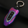 Car Square Buckle Key Shell Zinc Alloy Car Key Shell Case Key Ring, Random Color Delivery