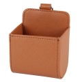 Car Air Vent Mobile Cellphone Pocket Bag Pouch Box Storage Organizer Carrying Case(Brown)