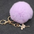 Ballet Golden Keychain Key Holder Key Chains Rings Holder Rex Rabbit Car Bag Pendant Fashion Bag Orn