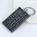 Detective Sherlock 221B Key Chain Car Key Ring Multi-functional Tool Key Holder Key Chains Rings Hol