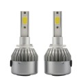 2pcs 880/881 18W 1800LM 6000K Waterproof IP68 Car Auto LED Headlight with 2 COB LED Lamps, DC 9-36V(