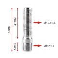 20 PCS 5.8cm Universal Car Modification Extended Wheels Stud Conversion M14x1.5 to M12x1.5 Screw Ada