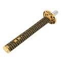 Universal Samurai Shape Manual or Automatic Gear Shift Knob, Length: 31.5cm (Gold)