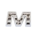 Car Vehicle Badge Emblem 3D English Letter M Self-adhesive Sticker Decal, Size: 4.5*4.5*0.5cm