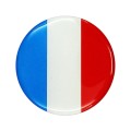 4 PCS Car-Styling France Flag Pattern Metal Wheel Hub Decorative Sticker, Diameter: 5.8cm