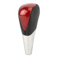 Universal High Carbon Fiber Texture Leather Hole Pattern Car Gear Shift Knob Modified Shifter Lever