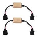 2 PCS H13 LED Headlight Canbus Error Free Computer Warning Canceller Resistor Decoders Anti-Flicker