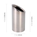 Car Styling Stainless Steel Exhaust Tail Muffler Tip Pipe for VW Volkswagen 1.2T Swept Volume(Silver