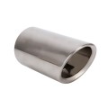 Car Styling Stainless Steel Exhaust Tail Muffler Tip Pipe for VW Volkswagen 1.6T Swept Volume(Silver