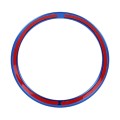 Car Auto Steering Wheel Aluminum Alloy Ring Cover Trim Sticker Decoration for Jaguar(Blue)