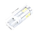 2 PCS T10 5W 8 SMD-3030 LED Car Clearance Lights Lamp, DC 12V(White Light)