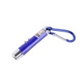 2 PCS Portable Colorful Metal Shell Mini LED Flashlight Torch Light Laser Light Keychain Outdoor for