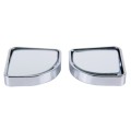 3R-015 2 PCS Car Blind Spot Rear View Wide Angle Mirror, Diameter: 5cm(Silver)