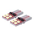 2 PCS T10 3W 300 LM 6000K Constant Current Car Clearance Light with 8 SMD-2835 Lamps, DC 9-18V(White