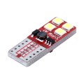 2 PCS T10 3W 300 LM 6000K Constant Current Car Clearance Light with 8 SMD-2835 Lamps, DC 9-18V(White