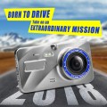 J20-1 2.5D 4 inch 170 Degrees Wide Angle Full HD 1080P Video Car DVR, Support TF Card / Motion Detec