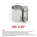 2.25 inch Car Turbo Exhaust Downpipe Stainless Steel Lap Joint Band Clamp