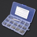 240 PCS Car 304 Stainless Steel Concave Head Hexagon Socket Screws Assortment Kit with Wrench
