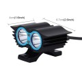 Owl Shape 20W 2000 LM 6000K Motorcycle Headlight Lamp with 2 COB Lamps and LED Projector Lens, DC 12